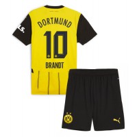 Borussia Dortmund Julian Brandt #10 Fotballklær Hjemmedraktsett Barn 2024-25 Kortermet (+ korte bukser)